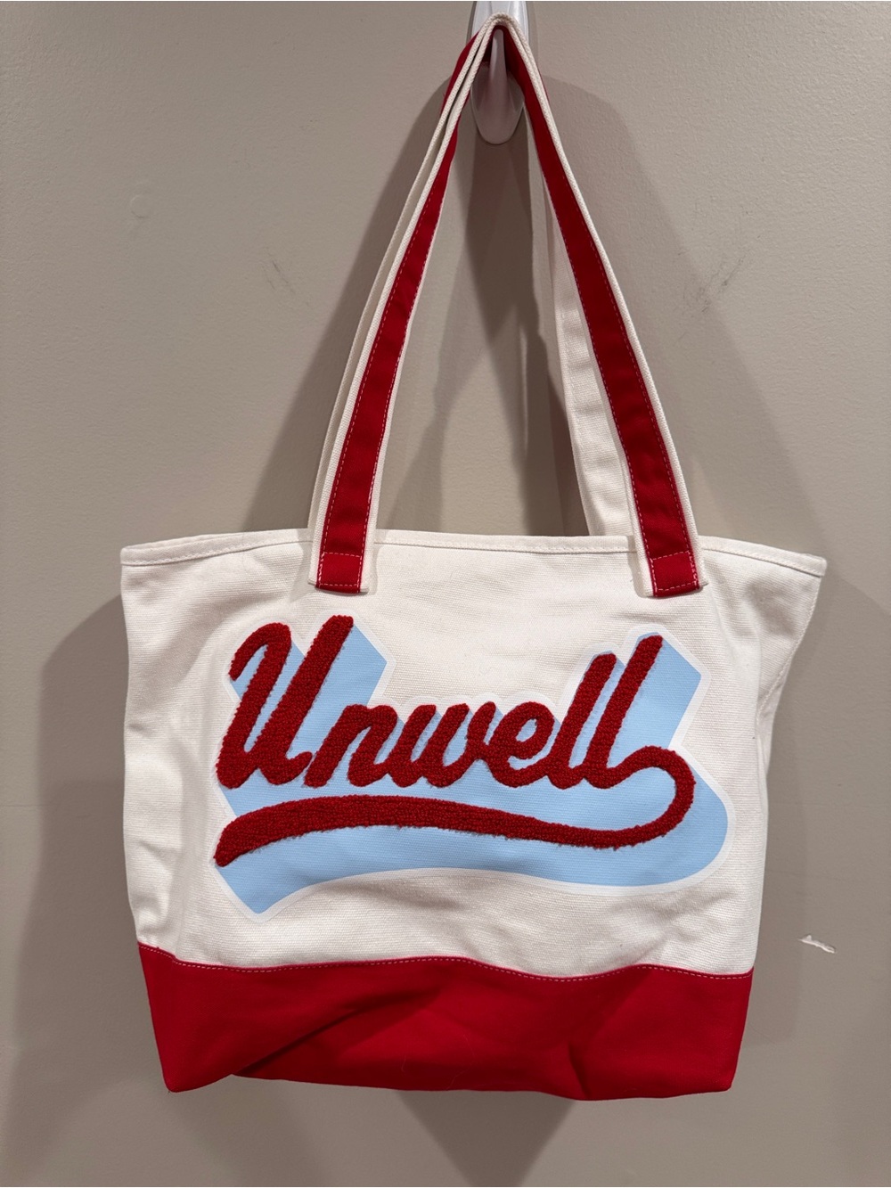 Unwell x Target Canvas Tote Bag Red and White